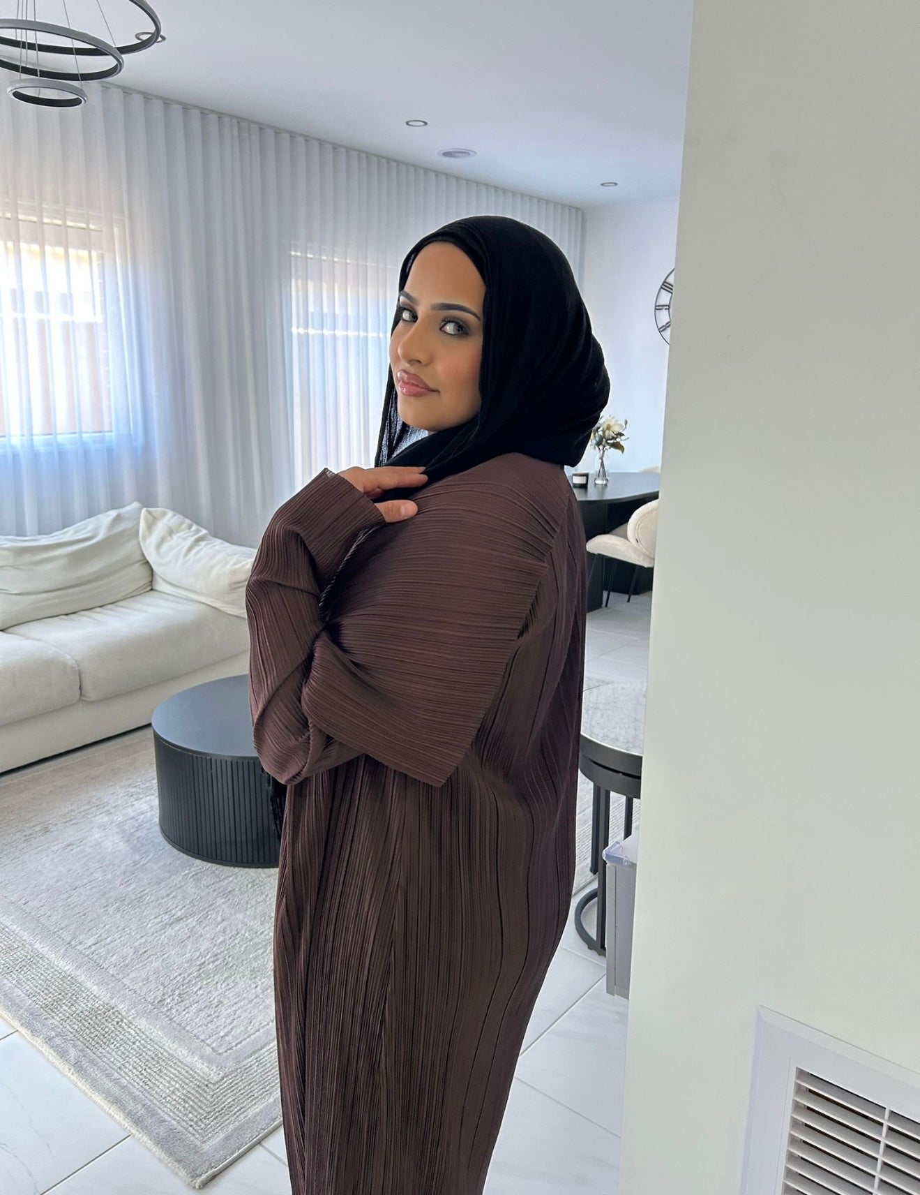 Toffee Draped Cardigan