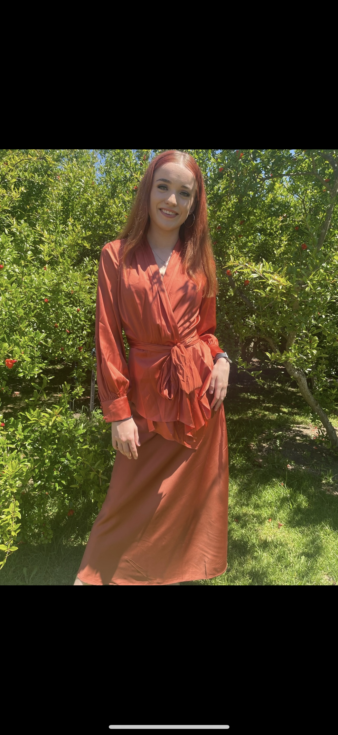 Burnt Orange Blouse