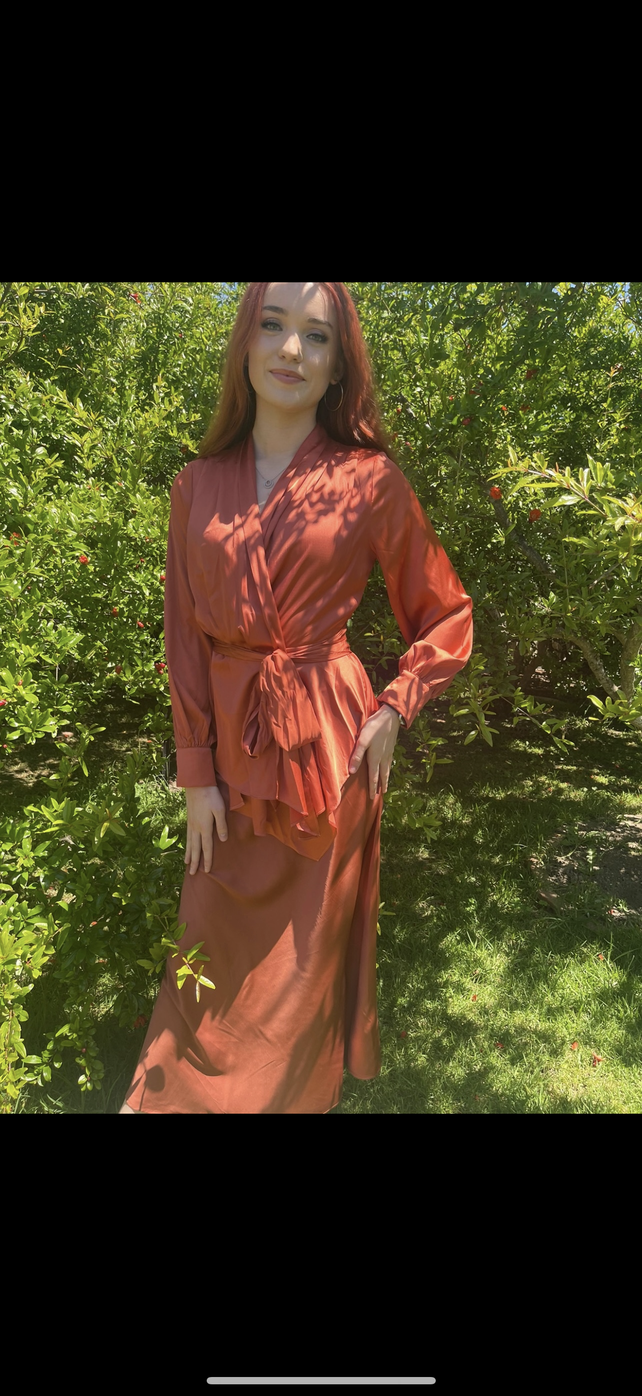Burnt Orange Blouse