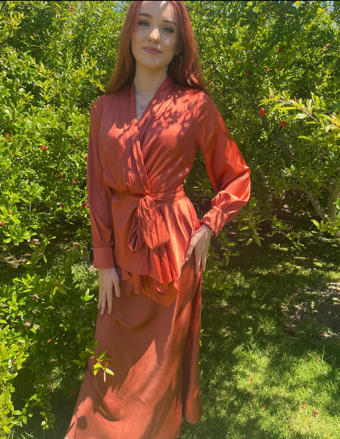 Burnt Orange Blouse
