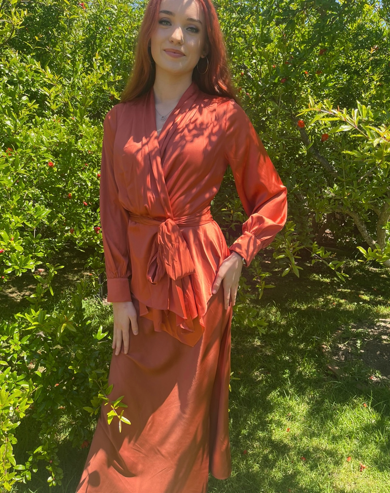 Burnt Orange Skirt