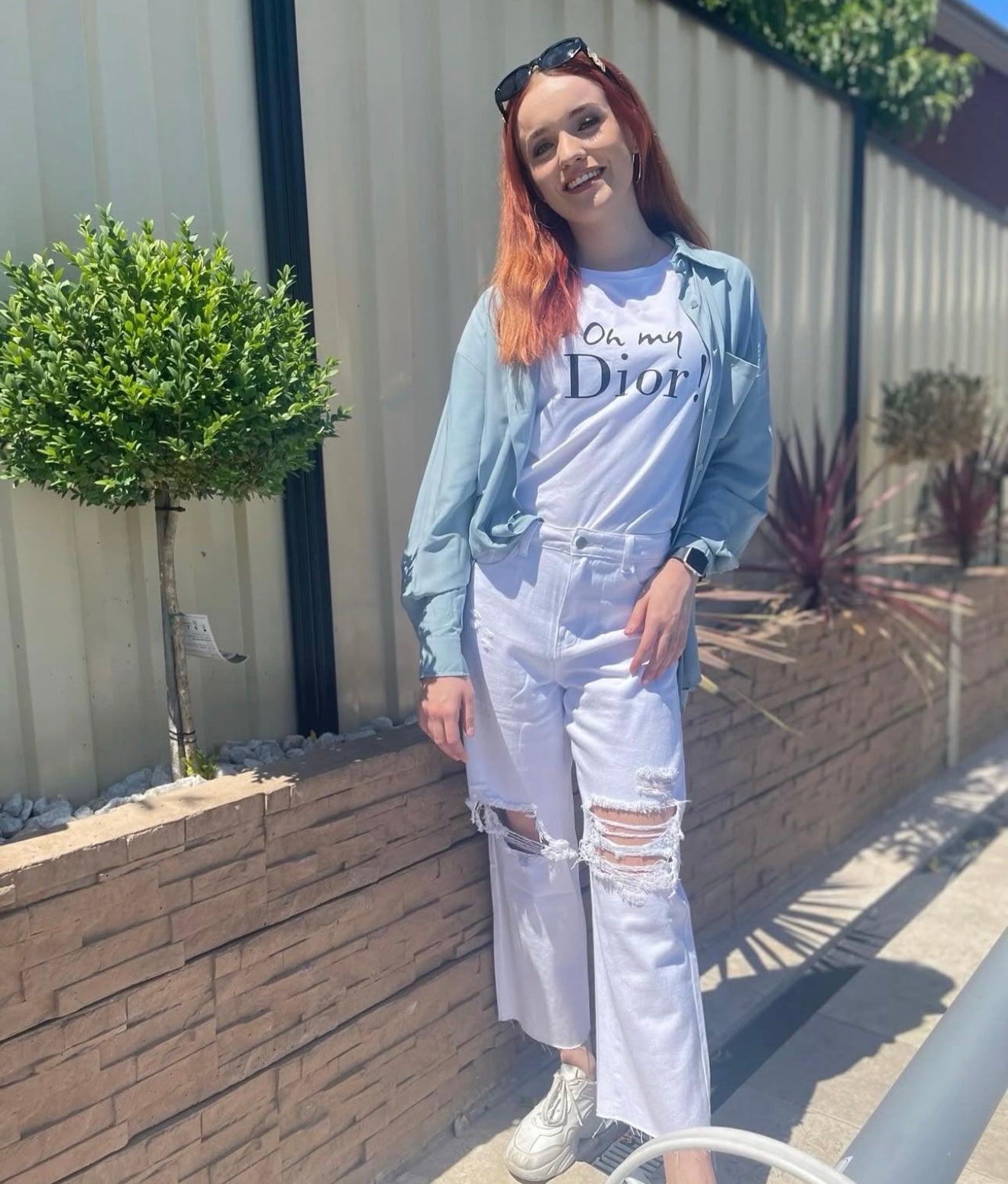 Sky Blue Button up