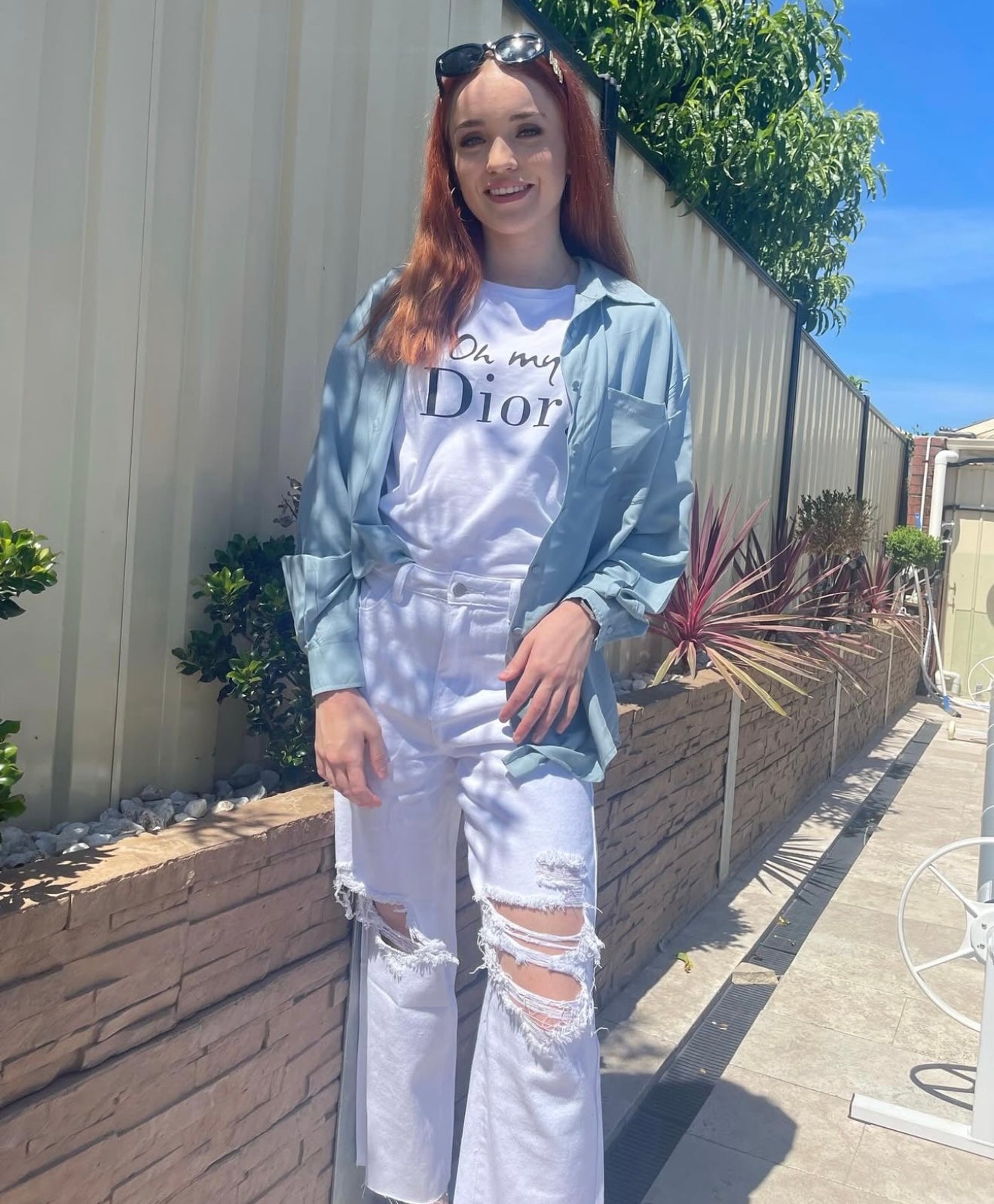 Sky Blue Button up