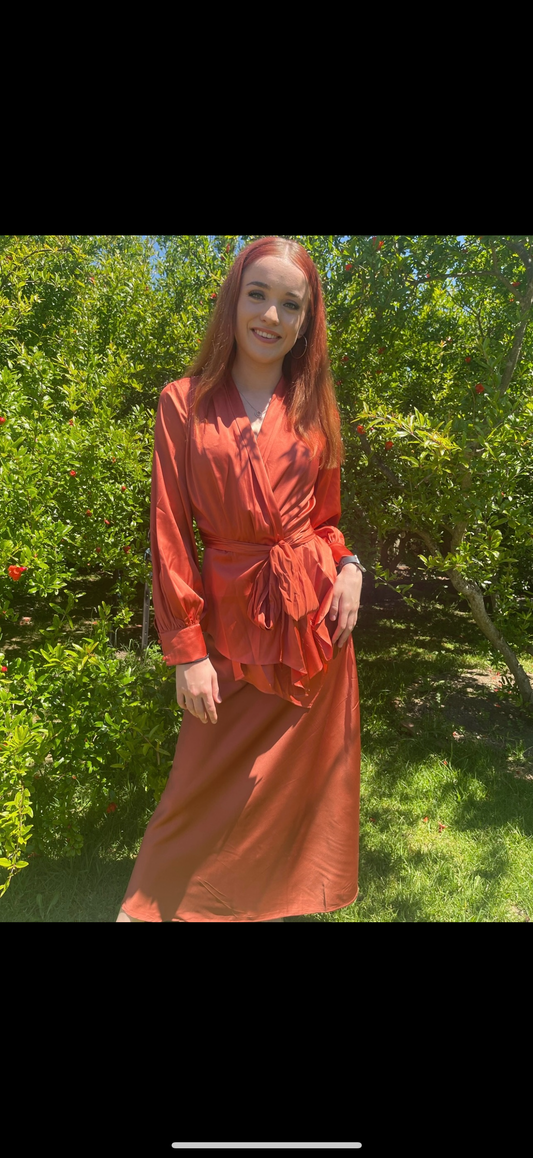 Burnt Orange Blouse