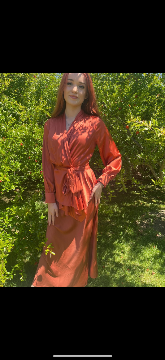 Burnt Orange Blouse